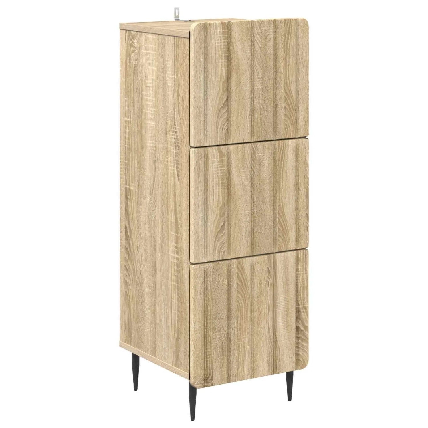 vidaXL Schubladenschrank Sonoma-Eiche 33 x 34,5 x 92 cm Holzwerkstoff 894387