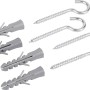 LUX Spreizdübel mit Schraubhaken, 4er-Set, verzinkt, 8x40mm, für Beton und Ziegel.