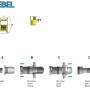 GOEBEL Blindnietmutter M6, Stahl verzinkt, Senkkopf. Schematische Darstellung der Montage.