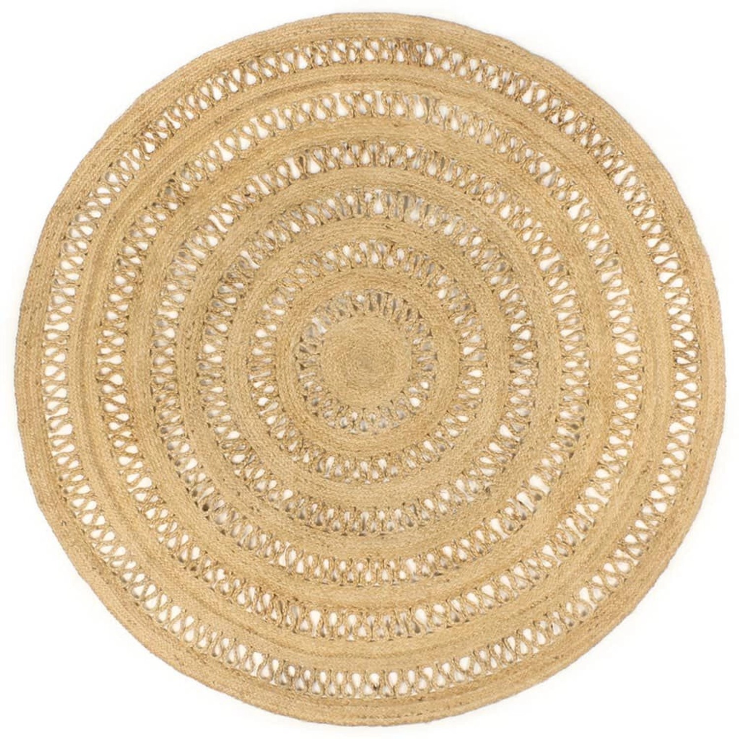 vidaXL Teppich Handgefertigt Geflochten Jute 180 Cm 1184039 günstig online kaufen