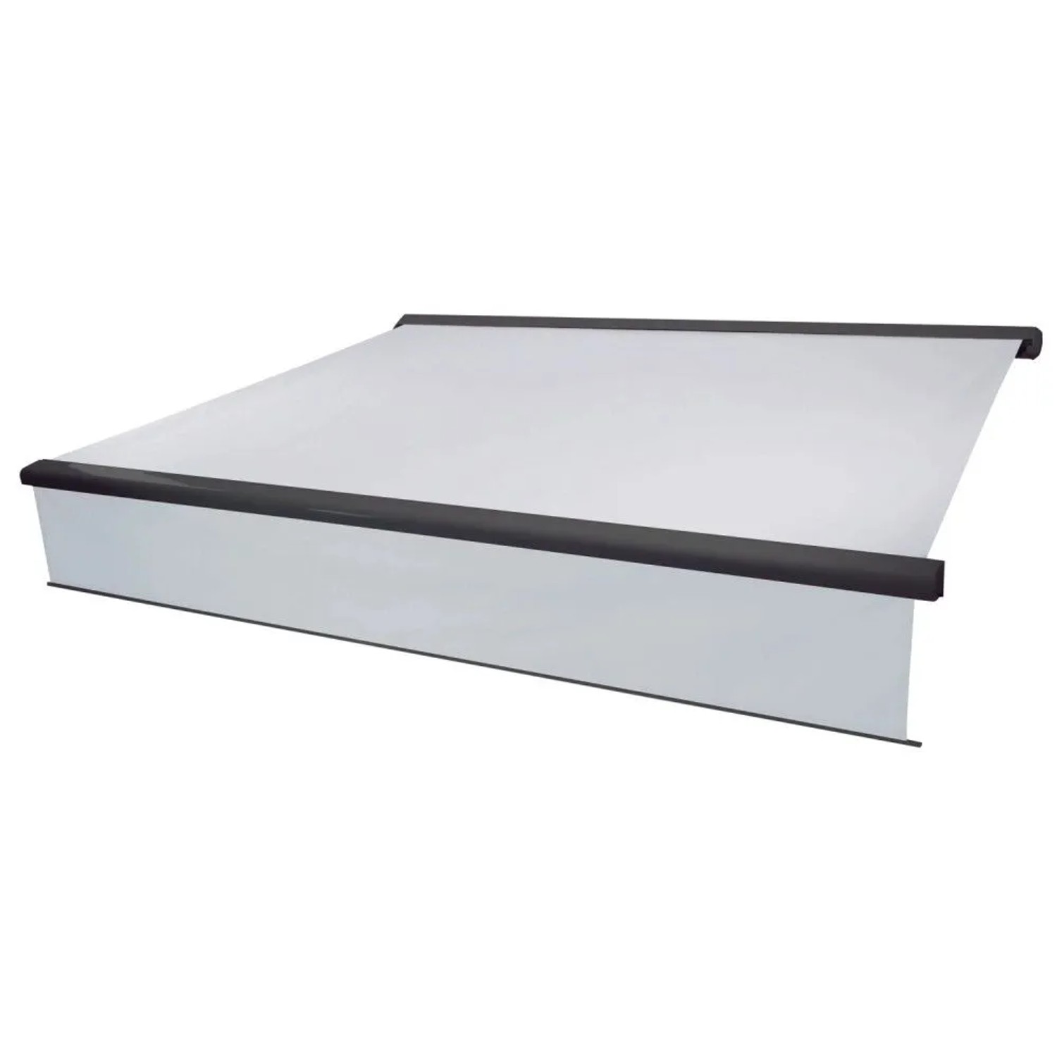 MCW Kassetten-Markise H124 Volant Ausfahrbar 4,5x3m Acryl Creme Anthrazit