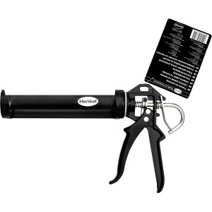 Pattex Metall Kartuschenpistole, schwarz, für Kleber und Dichtstoffe.