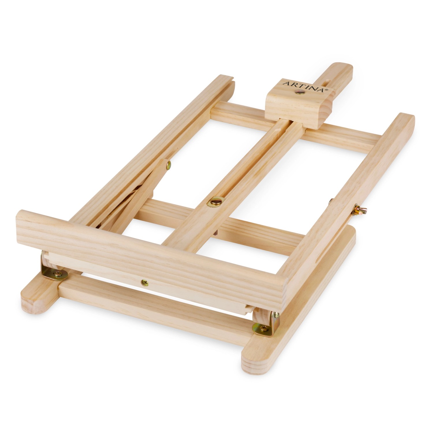 Artina Lisbon Tischstaffelei aus Kiefernholz, Teil des 25-tlg. Malsets für Acrylmalerei.