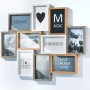 Kobolo Bilderrahmen Collage HEART Holz Weiß Natur 10 Bilder 59x47 cm_12