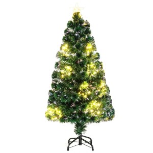 Costway Künstlicher Weihnachtsbaum mit Beleuchtung Tannenbaum 120cm