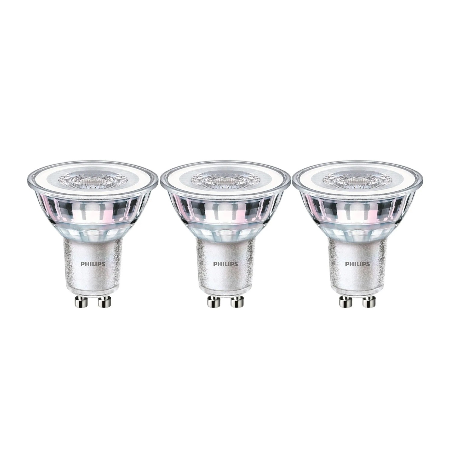Philips LED-Leuchtmittel GU10 Reflektor R50 4,6 W 3er Set 5,4 x 5 cm (H x Ø)