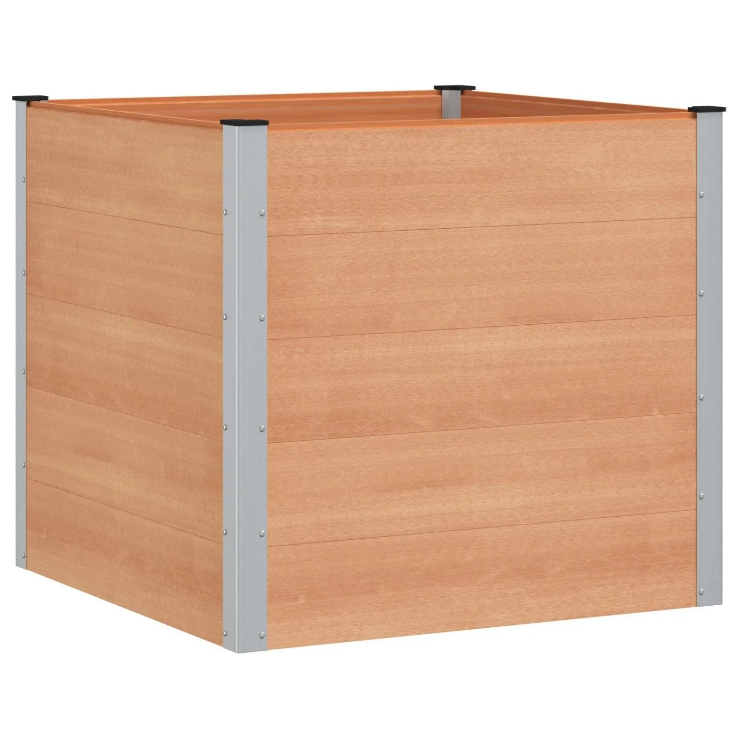 vidaXL Hochbeet Braun 100 x 100 x 91 cm 42038999