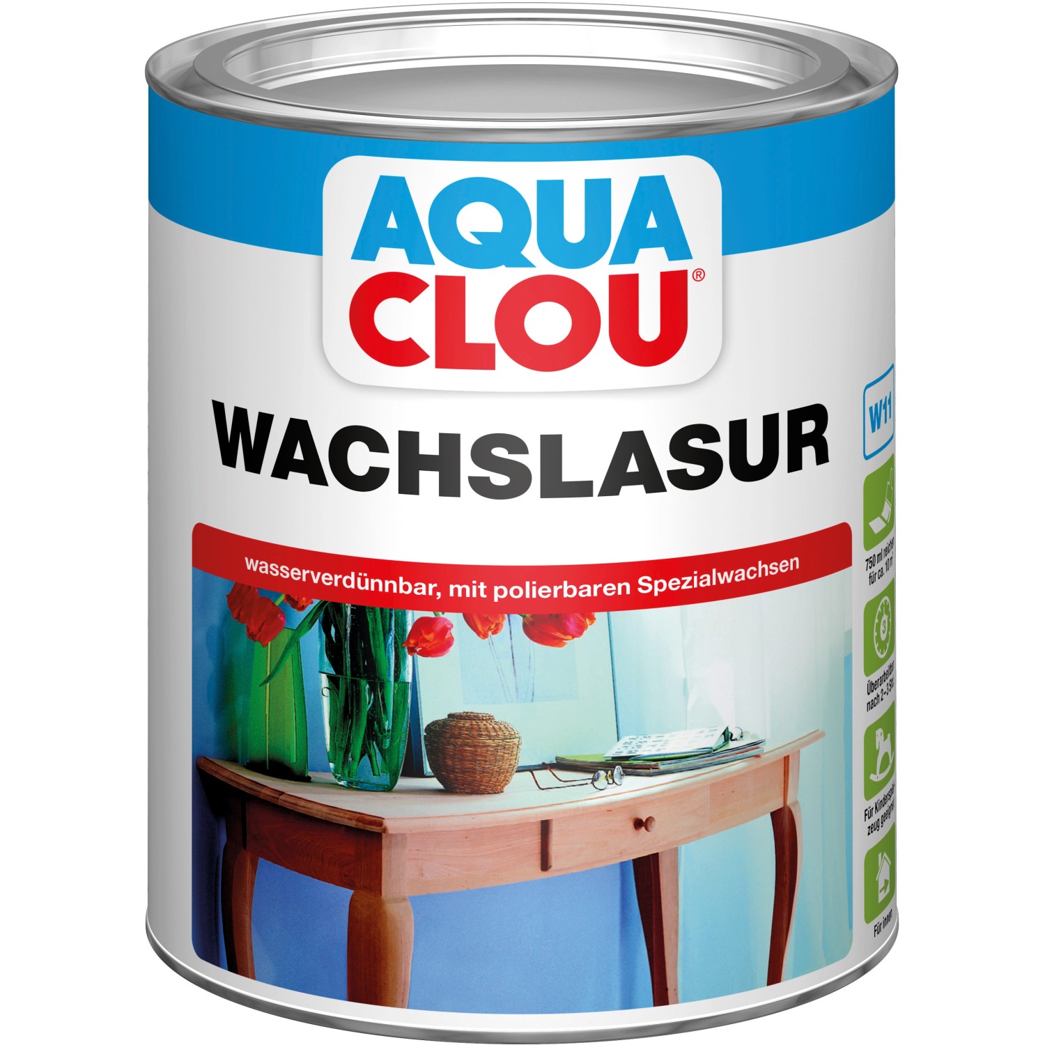 Aqua Clou Wachslasur Transparent 750 ml