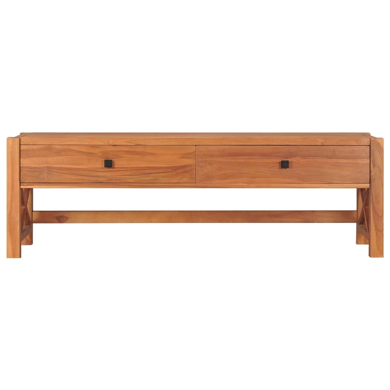 Vidaxl Tv-schrank Mit Schubladen 120x40x45 Cm Massivholz Teak günstig online kaufen