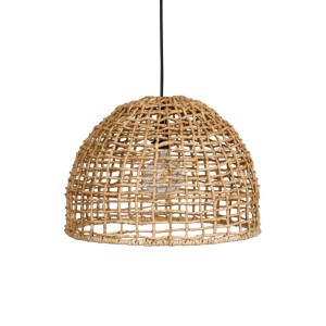 PR Home Cebu Pendelleuchte aus Naturmaterialien, geflochtener Lampenschirm.