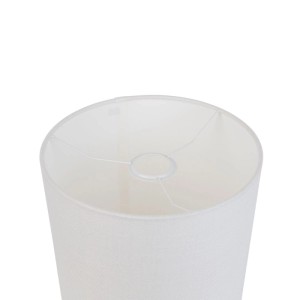 QAZQA Lampenschirm aus STOff Weiß 25 25 25
