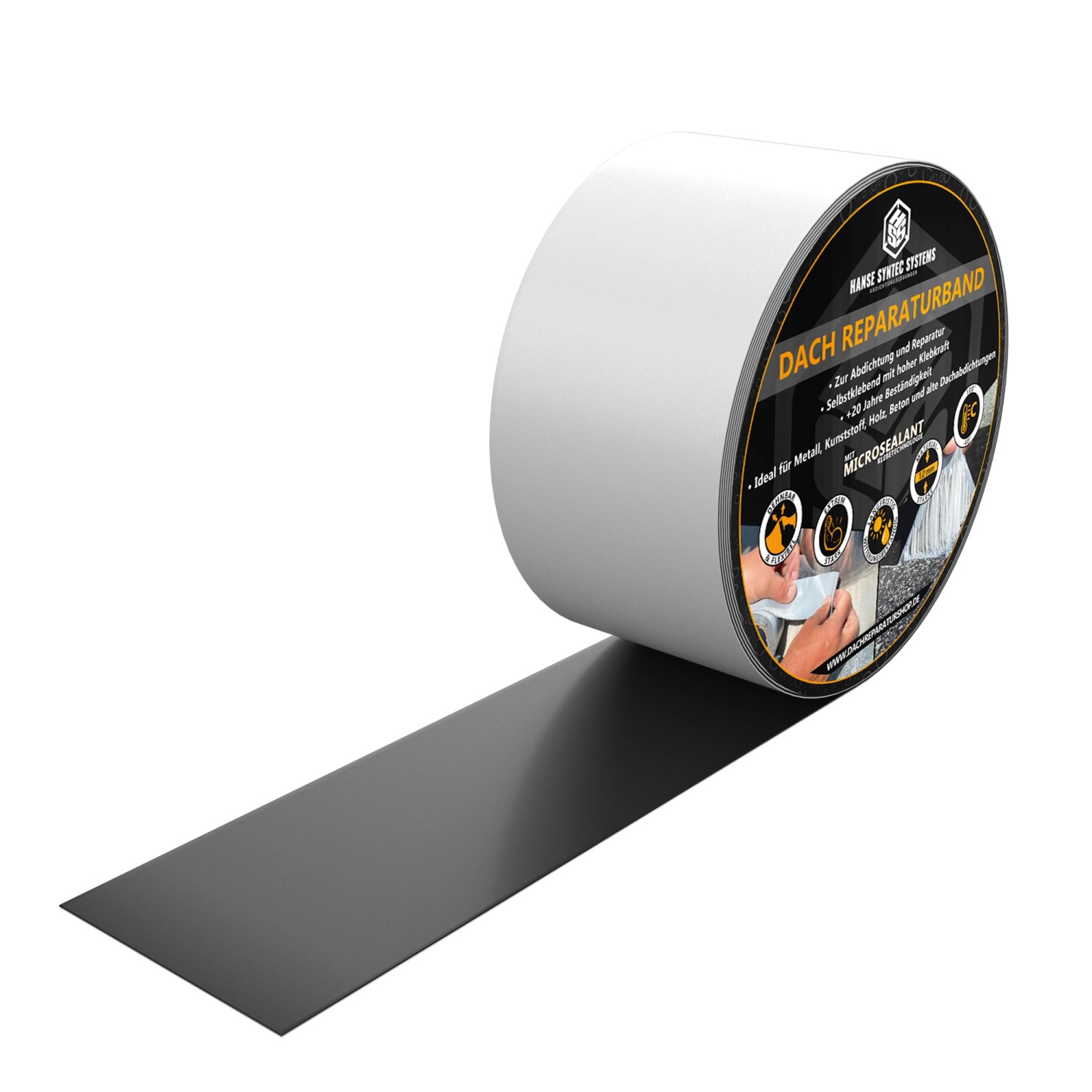 HSS Dach Reparaturband Weiß 5 cm x 5 m