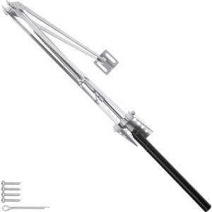 Tectake Automatischer Fensteröffner Für Gewächshaus  Temperaturgesteuert Hubkraft 7 kg Pro Stück 32 x 4 50 x 5 cm Silber