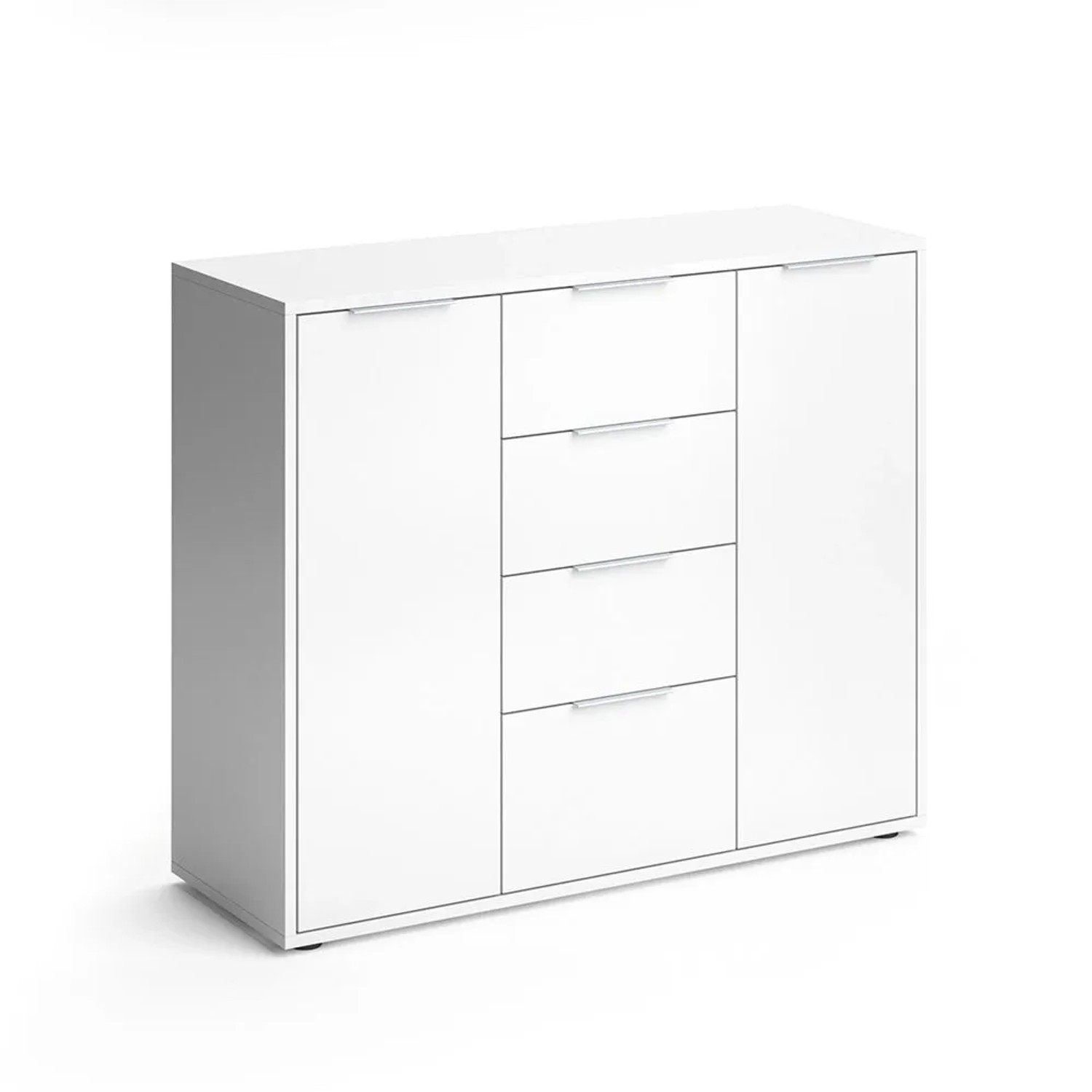 Vicco Kommode Leon Weiß 35 x 84 Art Nr 29455