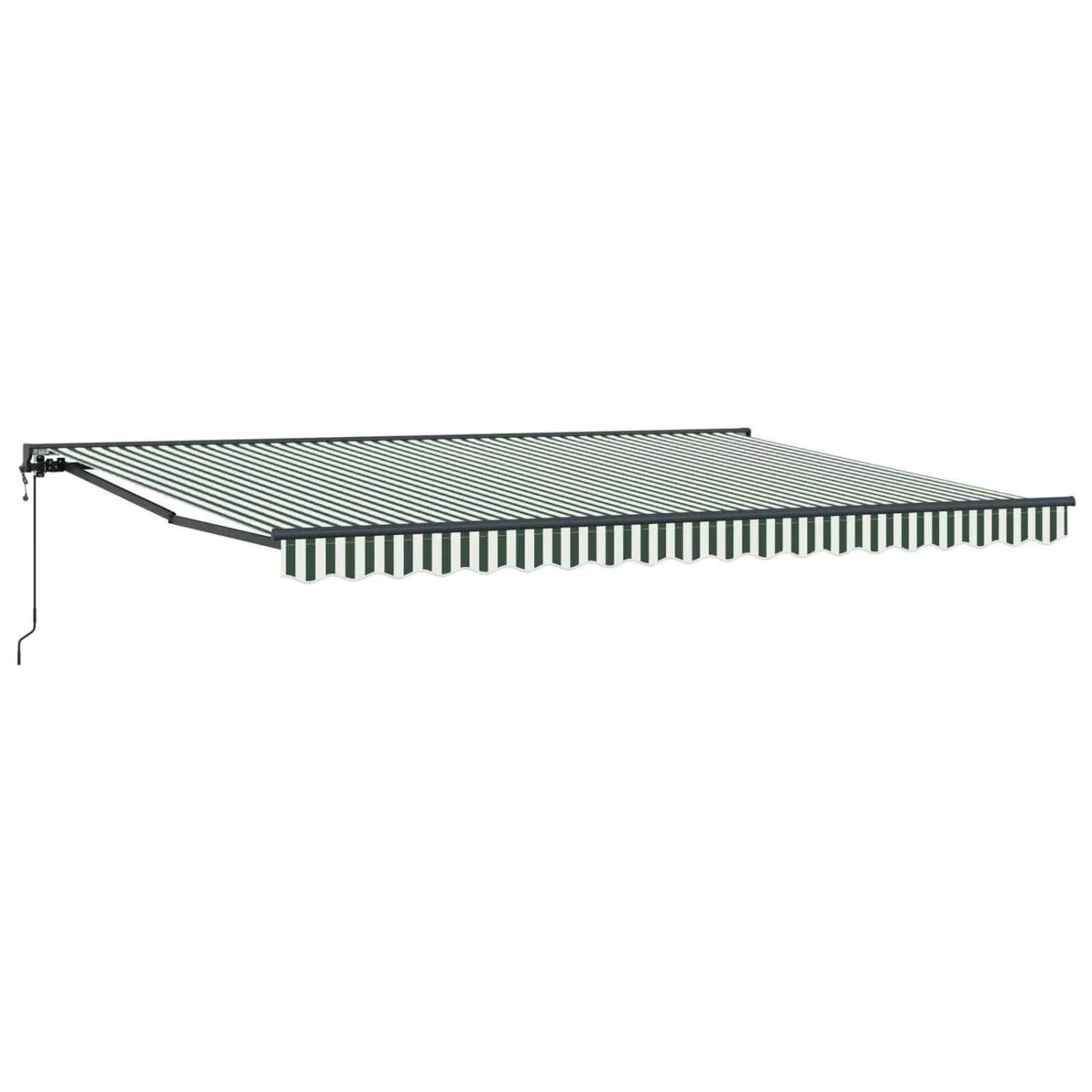 vidaXL Markisenrahmen Grün und Weiß 450 x 300 cm 3331080