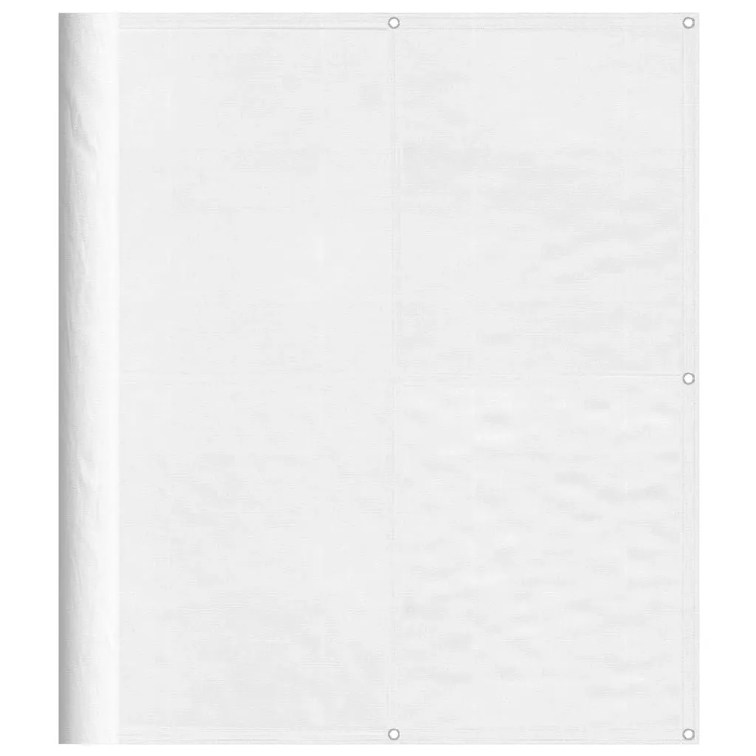 vidaXL Balkon-Sichtschutz Weiß 120x700 cm 100 % Polyester-Oxford 4000102 günstig online kaufen