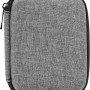 Graue Tasche mit Reißverschluss für USB Universal-Reiseset, Kabel & Zubehör.
