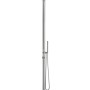 Euroshowers Pure Classic Gartendusche aus Edelstahl mit Kopf- und Handbrause.