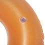 Detailaufnahme: Oranger Bestway Schwimmring mit Sicherheitsventil.