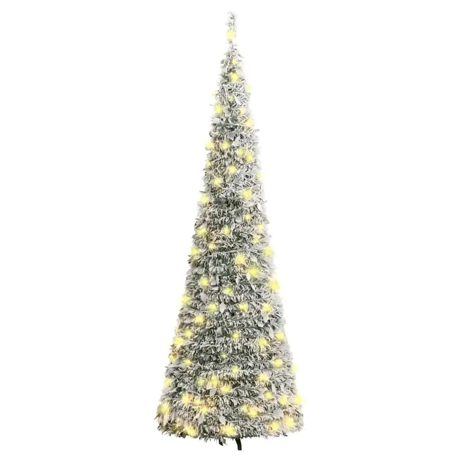 vidaXL Pop-Up-Weihnachtsbaum Künstlich Beschneit 100 LEDs 150 cm 357757