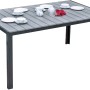 Graues 7-teiliges Gartenmöbel-Set Olivia von Garden Pleasure mit Tisch und Stühlen.