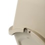 Detailansicht: Rotho Katzentoilette Eco Bailey in Cappuccino, Verbindung von Ober- und Unterteil.