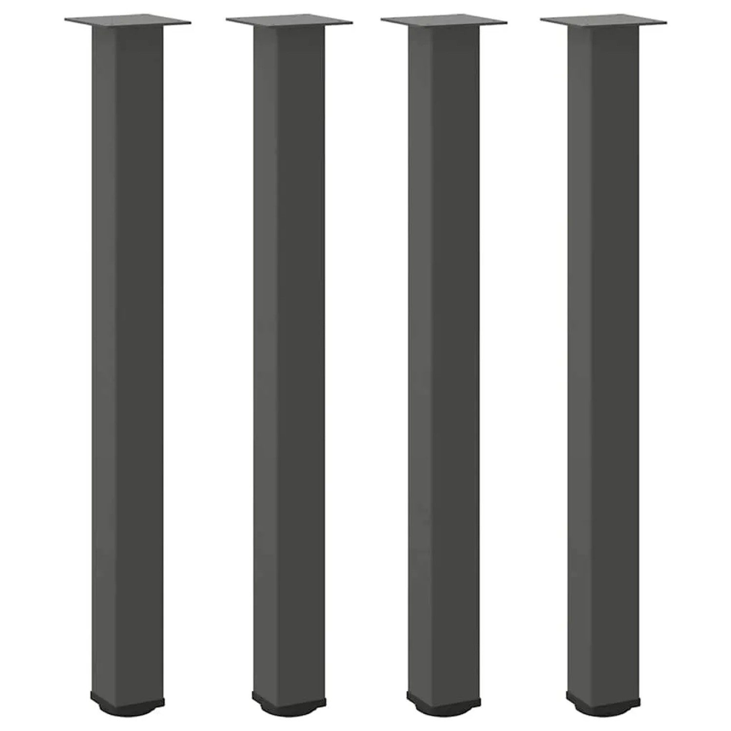 vidaXL Bartischbeine 4 Stk Anthrazit 100-102 cm Stahl 4012478 günstig online kaufen