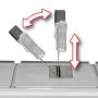 Einhell Tischkreissäge TC-TS 2225 U: Sägeblatt-Einstellung mit Pfeilen für Höhe und Neigung.