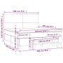 Schwarzes vidaXL Boxspringbett 180x200 cm mit Matratze und Bank. Bett mit hohem Kopfteil.