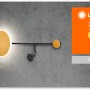 Ledvance Wandlampe Decor Perchero Grau 77 cm mit Kleiderhaken, modernes Design.