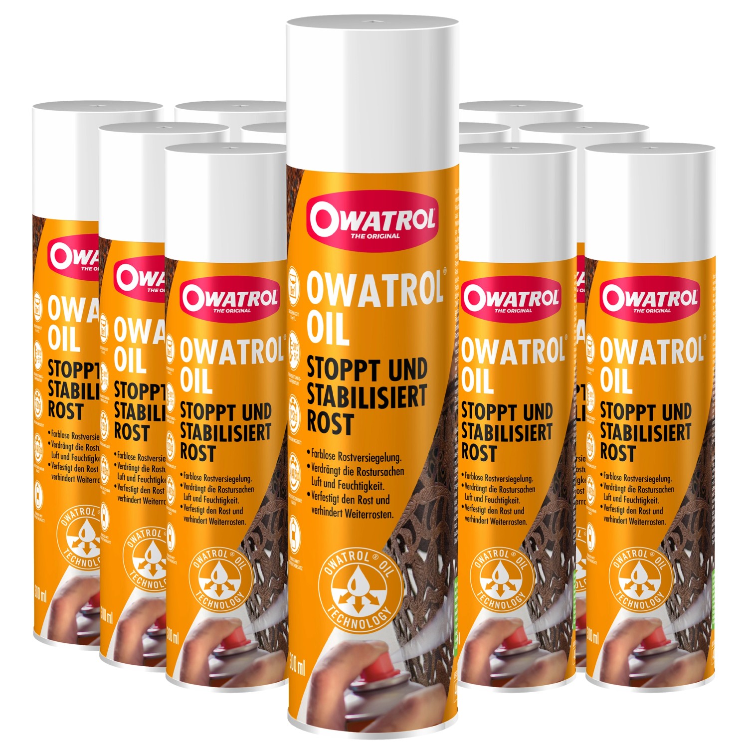OWATROL OIL Spray Rostschutz Öl Grundierung Auto Kfz Metall 12 x 0,3L