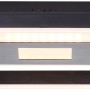 Moderne LED-Deckenleuchte Baldo in Schwarz-Holz Optik, 30x28 cm, für stimmungsvolle Beleuchtung.