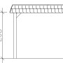 Skizze: Skan Holz Einzelcarport Nussbaum, Maße 345x589cm, Höhe 241cm. Ideal als Unterstand.