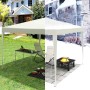 Beiger WOLTU Pop-Up Pavillon 3x3m als Sonnenschutz für Garten, Terrasse oder Camping.