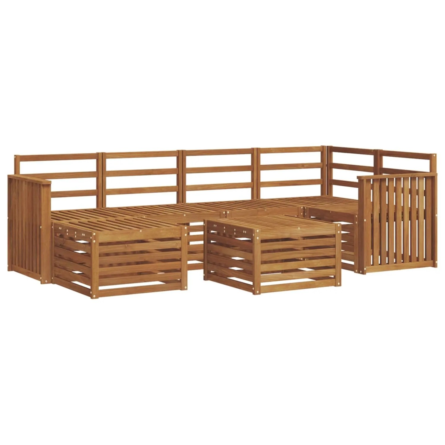 vidaXL Sofagarnituren Natur Massivholz Akazie 3375124