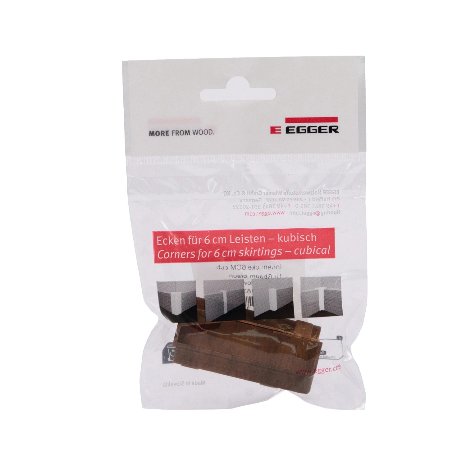 Egger Innenecke Kubisch 6 cm Nußbaum Braun 2 Stück günstig online kaufen