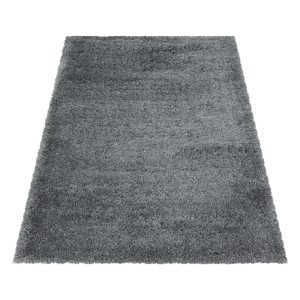 Ayyildiz Hochflorteppich Fluffy, hellgrau, 160x230 cm. Shaggy Teppich für Wohnräume.