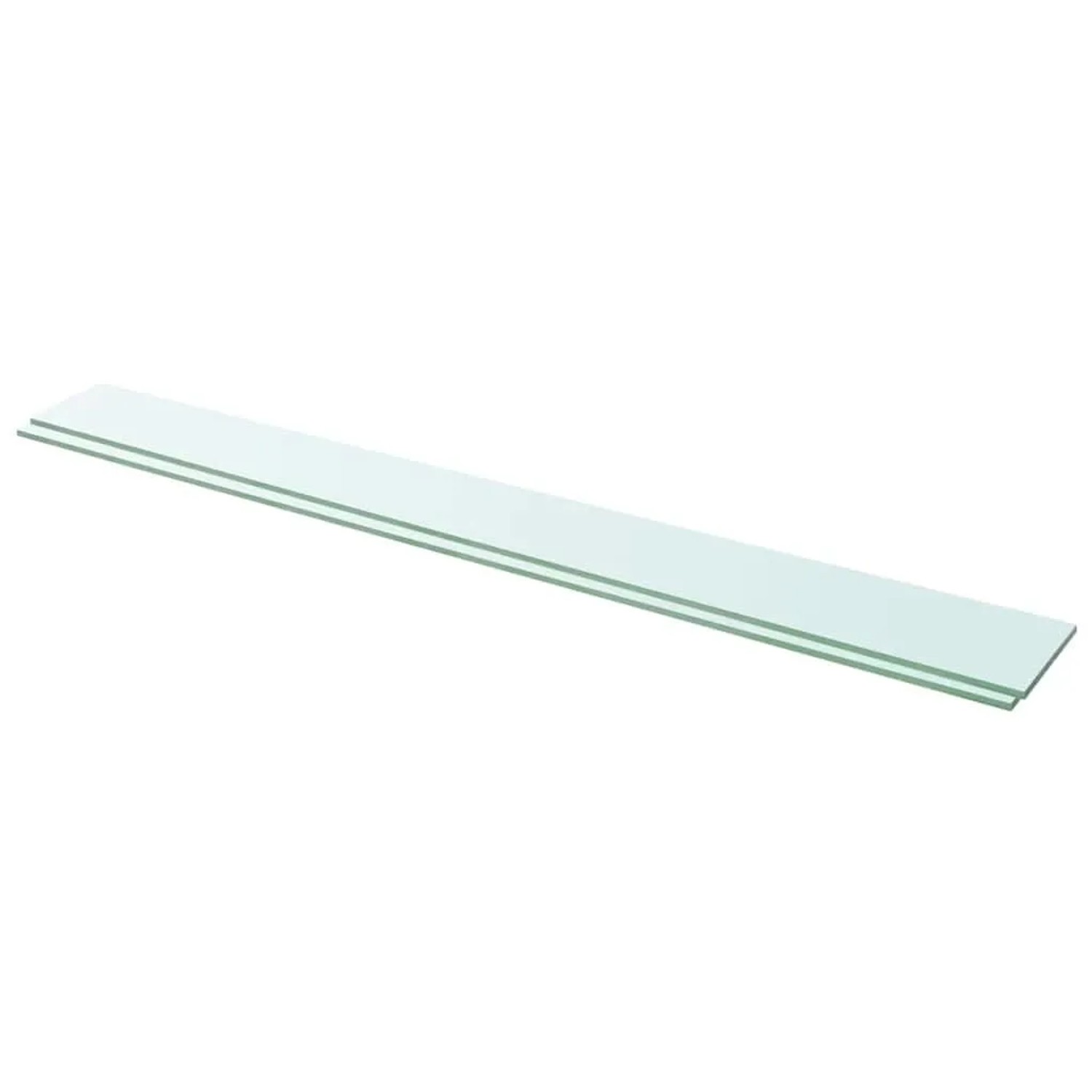 vidaXL Regalböden 2 Stk Glas Transparent 110x12 cm 3051587