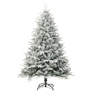 vidaXL Künstlicher Weihnachtsbaum Beschneit Grün 180 cm PVC PE 328494