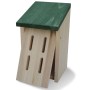 VidaXL Schmetterlingshaus 4er-Set aus Holz mit grünem Dach, Nistkästen für den Garten.
