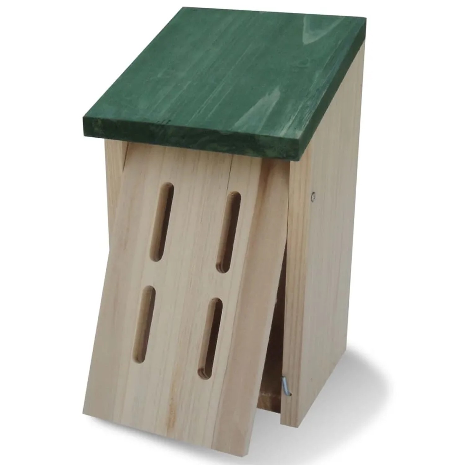 VidaXL Schmetterlingshaus 4er-Set aus Holz mit grünem Dach, Nistkästen für den Garten.