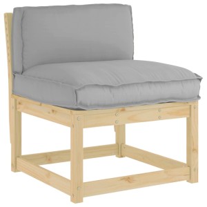 Graues vidaXL Sitzkissen aus Oxford-Stoff, 80x40x12 cm, wasserfest, für Innen- & Außenbereich.