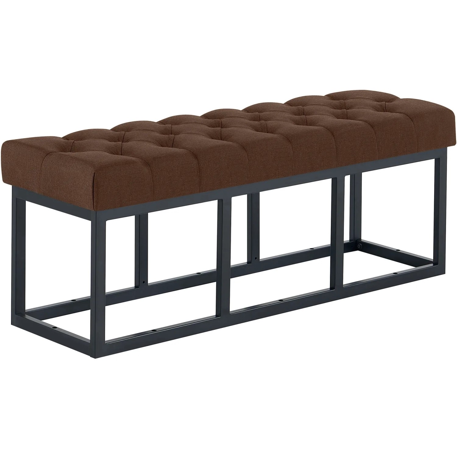 CLP Sitzbank Amun Stoff Schwarz braun/120 cm