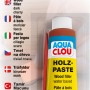 Clou Holzpaste, wasserverdünnbar, Farbton Kirschbaum Dunkel, 60g Tube.