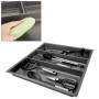 SOTECH ORGA-BOX-2 Multifunktionseinsatz Tiefe 462mm Höhe 50,5mm Für Nobilia Küche Canvas Struktur Anthrazit Breite 509mm_2