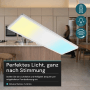 LUXULA LED Panel 58x20cm 24W 2200lm IP44 Wassergeschützt CCT Dimmbare Deckenleuchte Fernbedienung 3000K bis 6500K Warm- Kaltweiß Aufbauleuchte Weiß_4