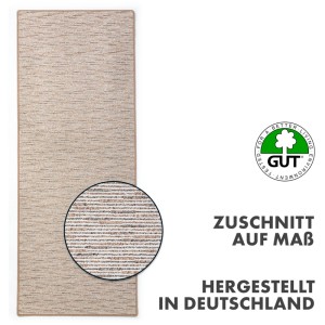 Beiger KARAT Teppich Geneva nach Maß, moderner Wohnteppich mit feiner Struktur, 200x250 cm.