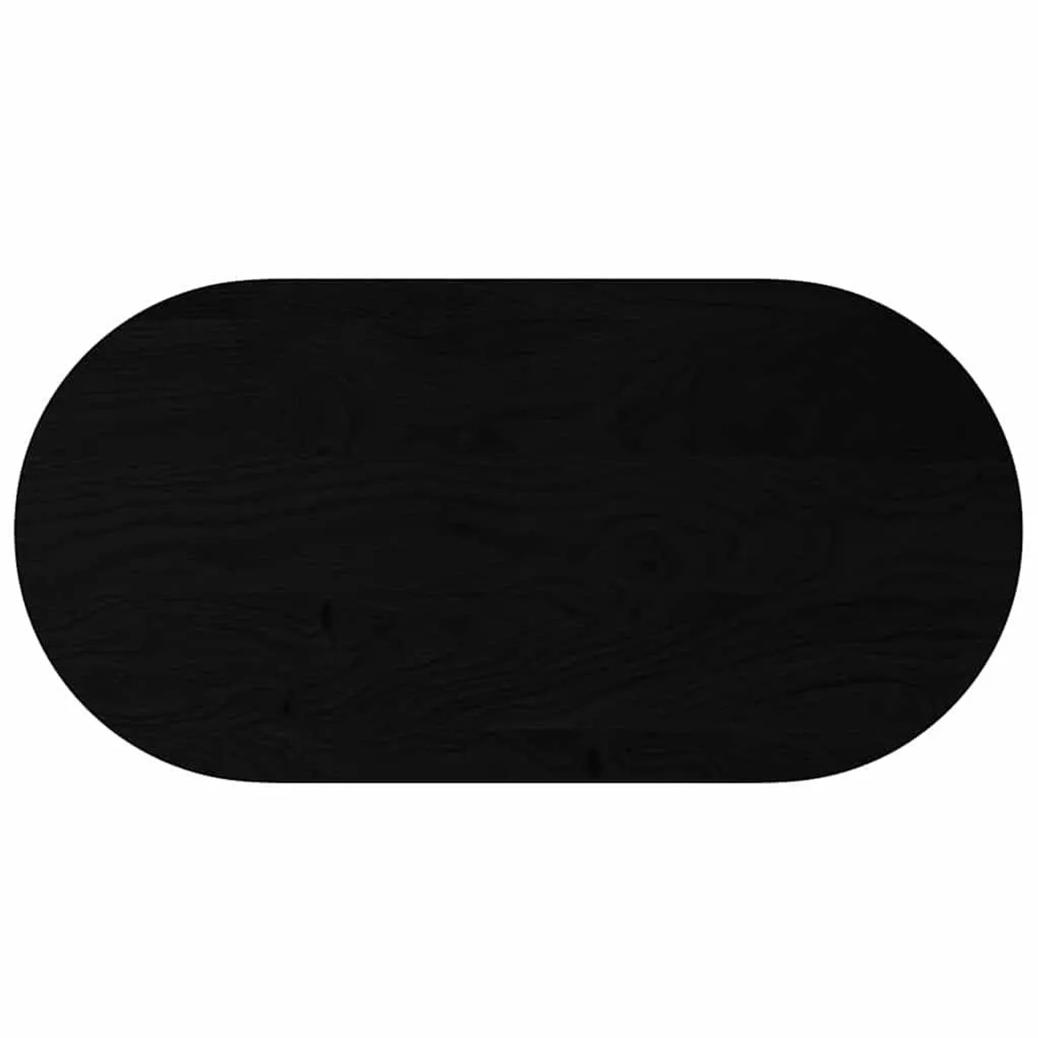 vidaXL Tischplatte Dunkelbraun 120x60x4 cm Massivholz Eiche Oval 4009083