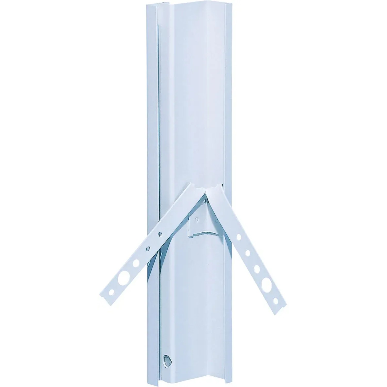 Weiße Stahl Standard-Eckzarge, 750x2000 mm, DIN links/rechts für Stahltüren.