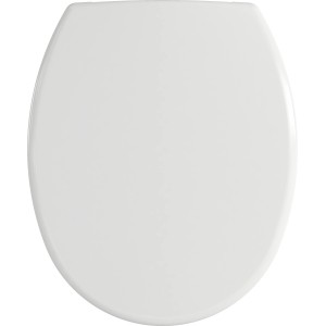 WC-Sitz aus Kunststoff in Alpinweiß, 36x44 cm, für Standard-WCs.